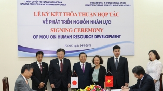 Việt Nam và tỉnh Nagano (Nhật Bản) ký kết giác thư hợp tác phát triển nhân sự